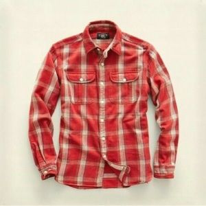 Men’s RRL Heavy Flannel Like new Condition. XL